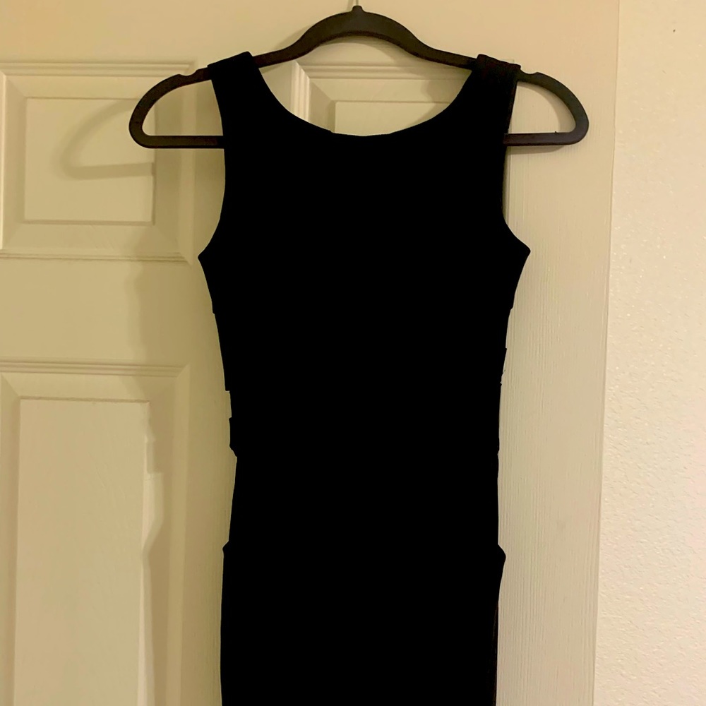Black mini dress